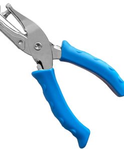 Single Hole Punch 1/4 Paper Hole Puncher for Crafts. One Hole Puncher with Blue Soft Grip Handle for Kids and Adults. Handheld Circle Punch for Paper Crafts in Home. Office. Classroom